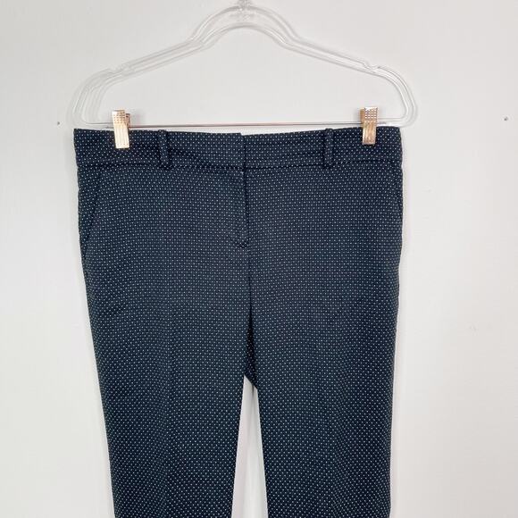 Ann Taylor 8P Petite Black White Polka Dot Trouser Pants Cropped Office Work - Picture 3 of 10